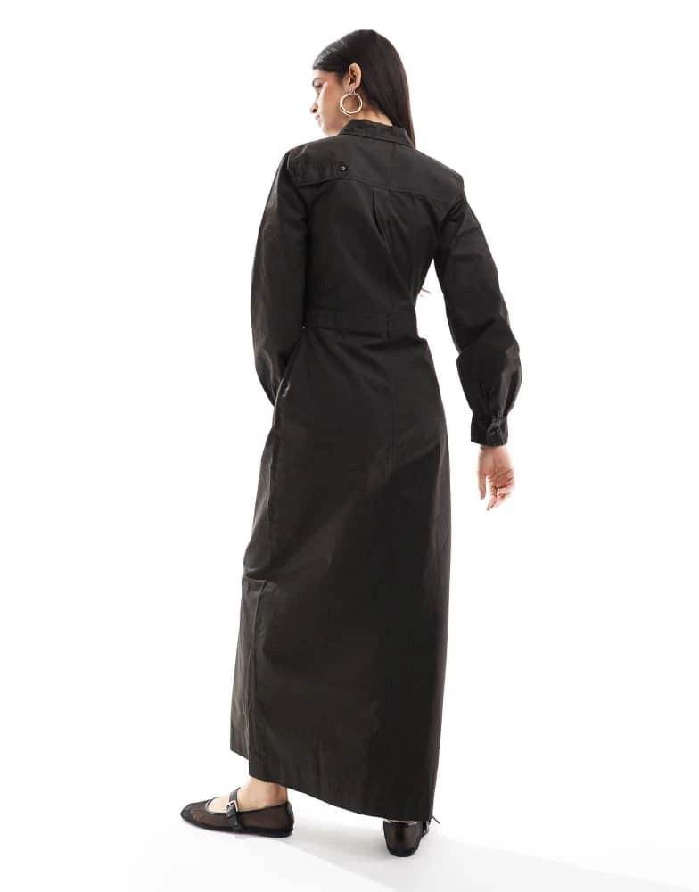 Shop ASOS DESIGN waxed cotton utility maxi shirt dress in dark green on  Sale at BeyondStyle  Get 65% Off ASOS DESIGN waxed cotton utility maxi  shirt dress in dark green with