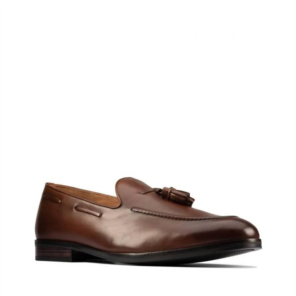 NEW CLARKS men\'s citi stride shoes in tan leather Mens Clarks Lace Up Formal Shoe  main image 3