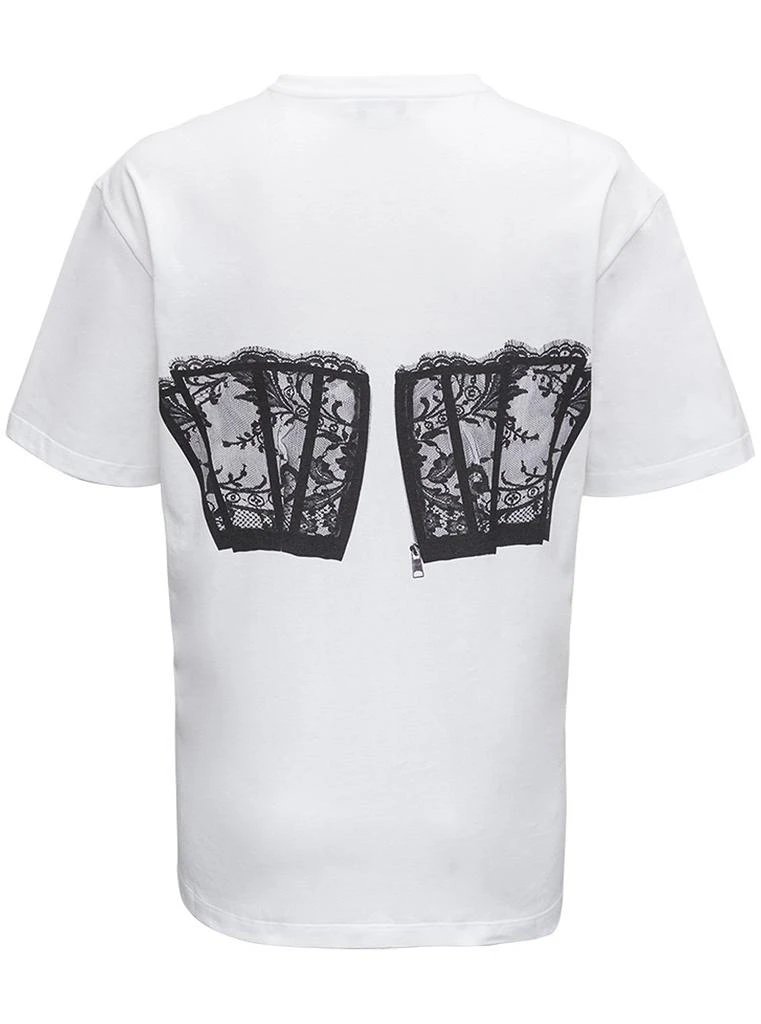 Alexander McQueen Alexander McQueen Lace Corset Crewneck T-Shirt 2