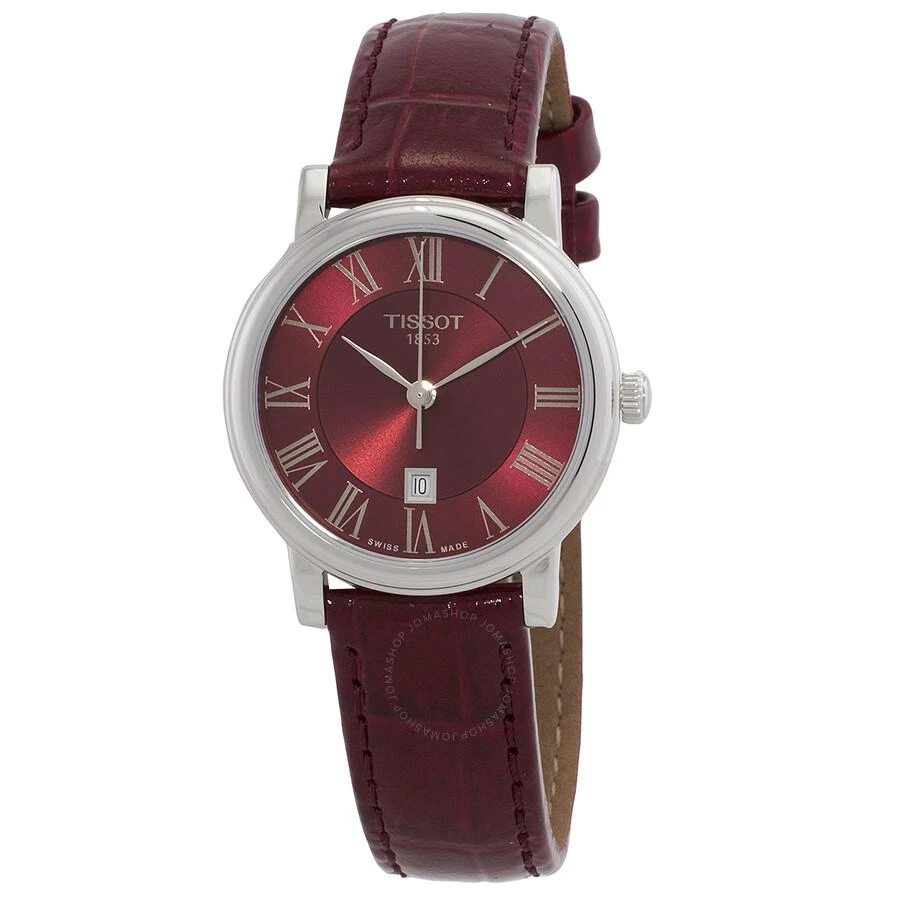 Tissot Carson Premium Quartz Red Dial Ladies Watch T122.210.16.373.00 1