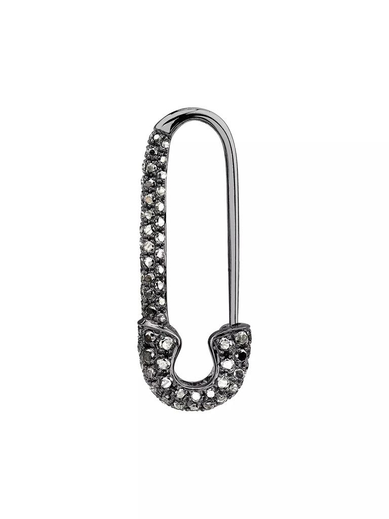 Anita Ko 18K Black Gold & 0.46 TCW Diamond Safety Pin Earring