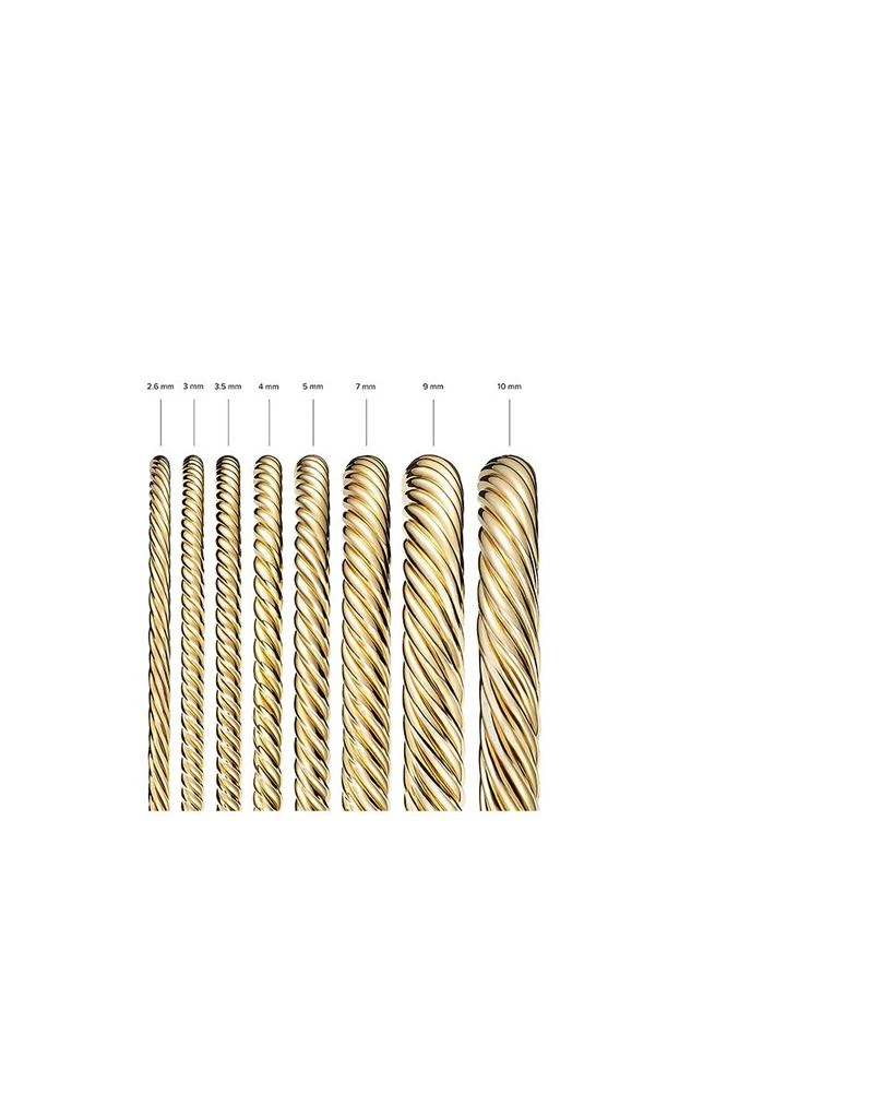 David Yurman 18K Yellow Gold Cable Classics Pavé Diamond Center Station Bracelet 3