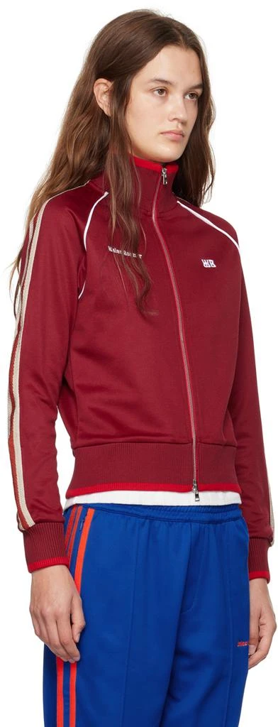 WALES BONNER Burgundy Shine Track Jacket 2