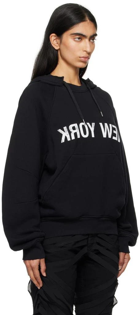 Helmut Lang Black 'New York' Hoodie 2
