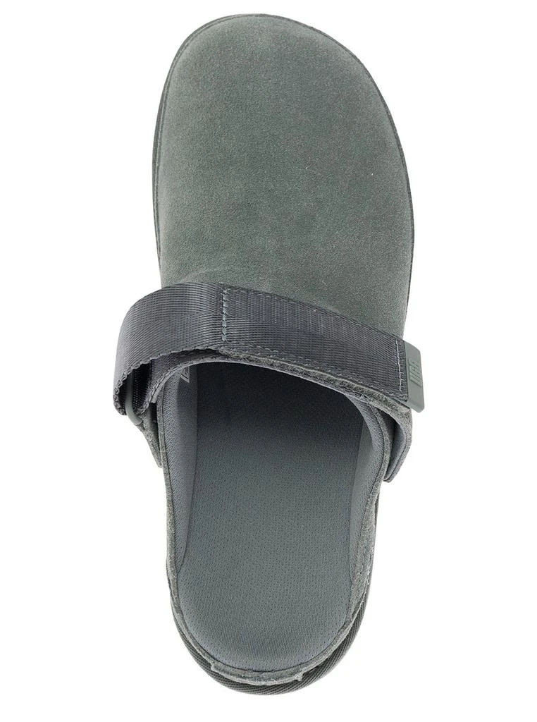 UGG goldenstar Grey Clog With Embossed Logo In Suede Woman 4