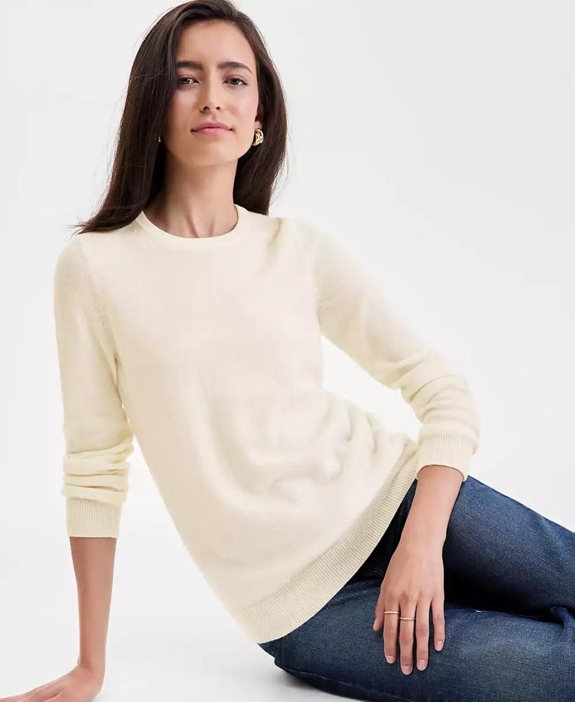 Charter Club Women's Long-Sleeve 100% Cashmere Crewneck Sweater, PXS-3X, Macy's Exclusive