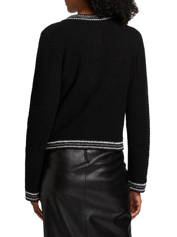 Design History Contrast-Trim Cardigan
