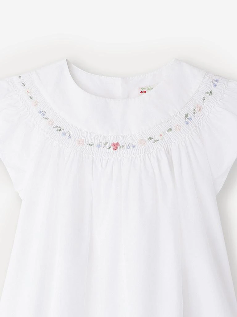 Bonpoint Bonpoint Girls Fillys Blouse in White 3