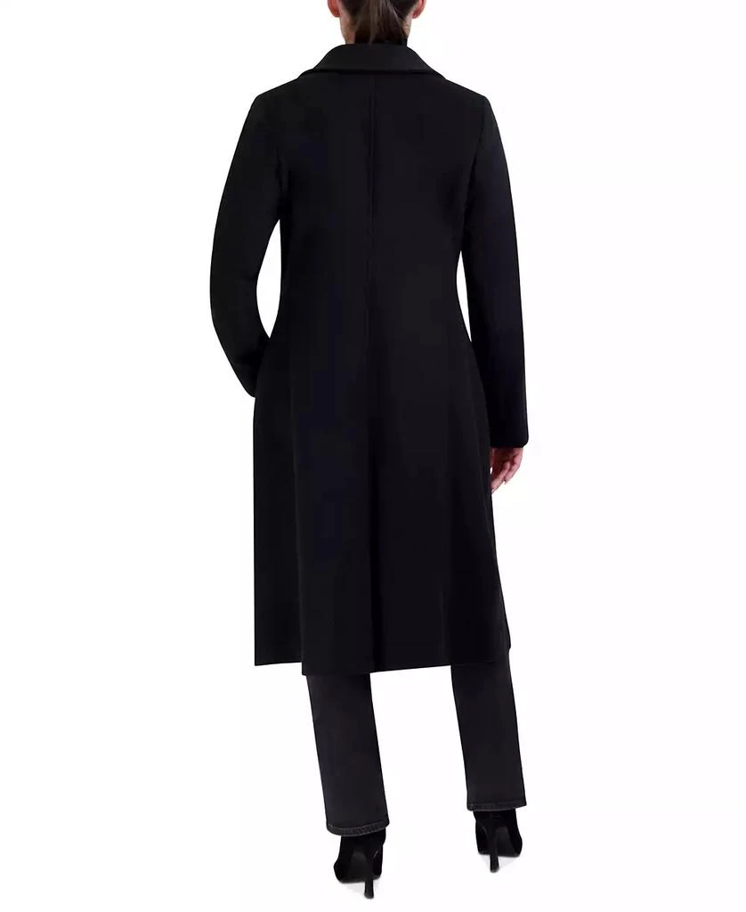 Cole Haan Womens Stand-Collar Single-Breasted Wool Blend Coat 2