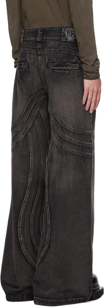 NO/FAITH STUDIOS Black Wave Jeans 3