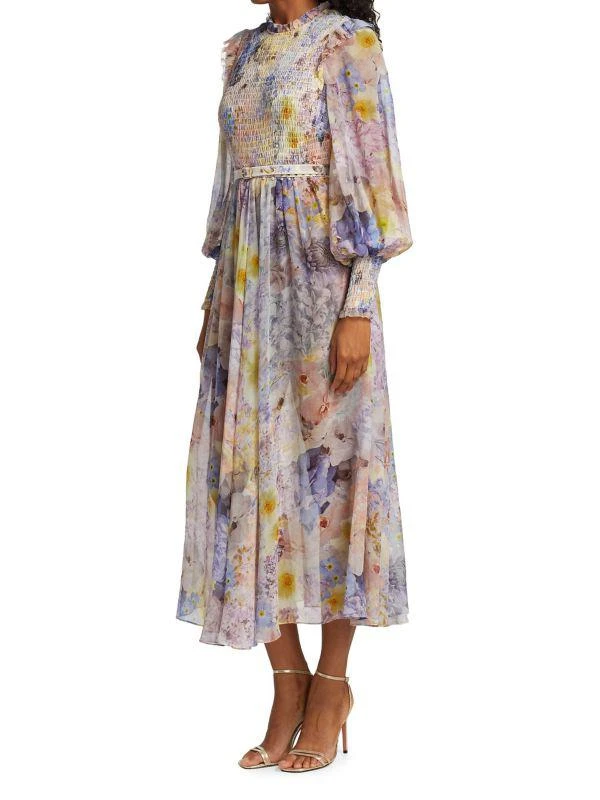 Zimmermann Rhythmic Smocked Midi Dress 3