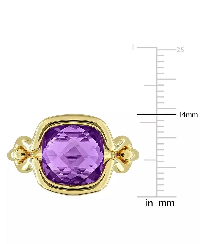 Macy
s Amethyst (4-1/2 ct. t.w.) Solitaire Ring in 18k Gold Flash Plated Sterling Silver 5