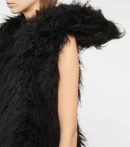 ANN DEMEULEMEESTER Norine faux fur minidress 5