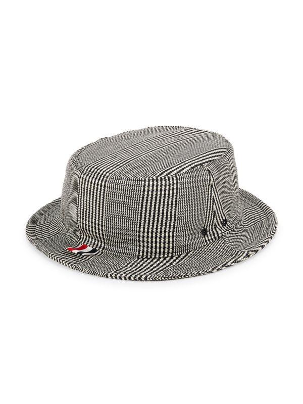 Thom Browne Glen Plaid Bucket Hat - Hats