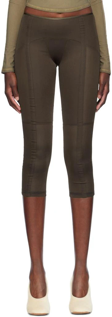 KNWLS Brown Grace Capri Leggings 1