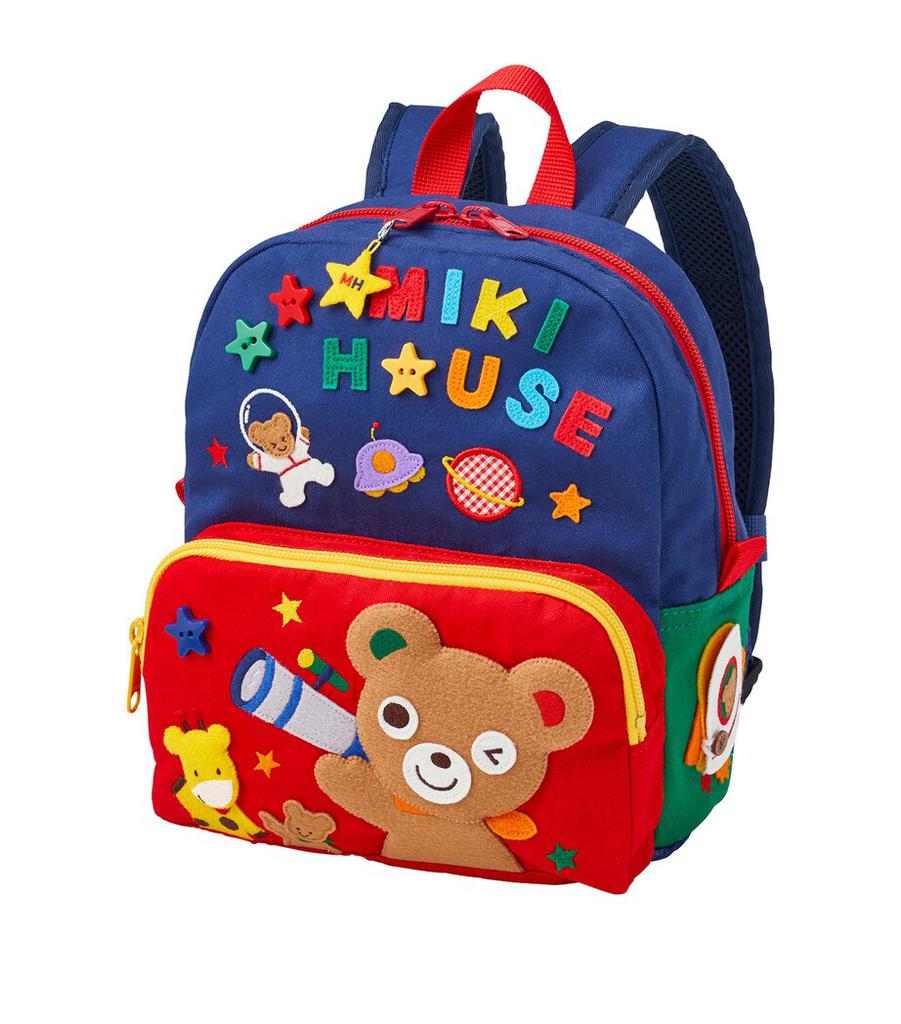 Miki House Patch-Detail Backpack