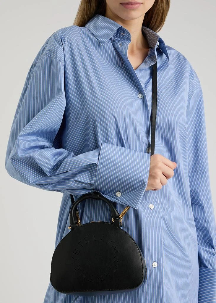 Stella McCartney Logo faux leather top handle bag 6