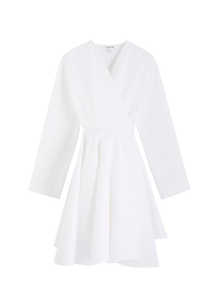 Alaïa Wrap crepe mini dress