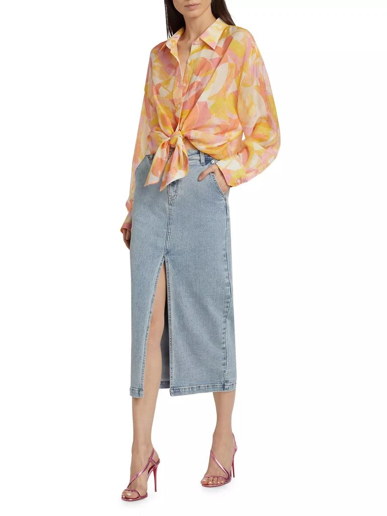 Generation Love Benson Abstract Button-Front Shirt 2