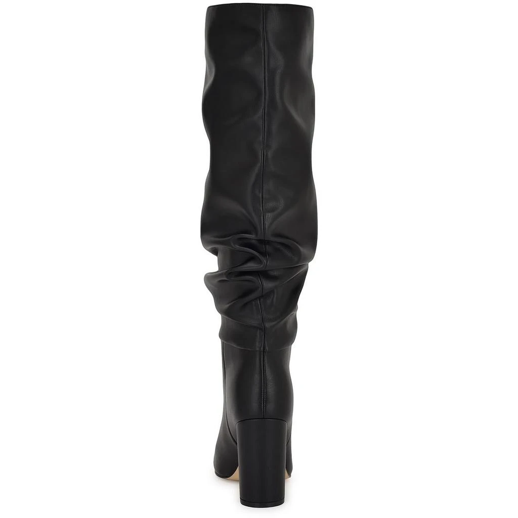 Nine West Womens Block Heel Faux Leather Knee-High Boots 3