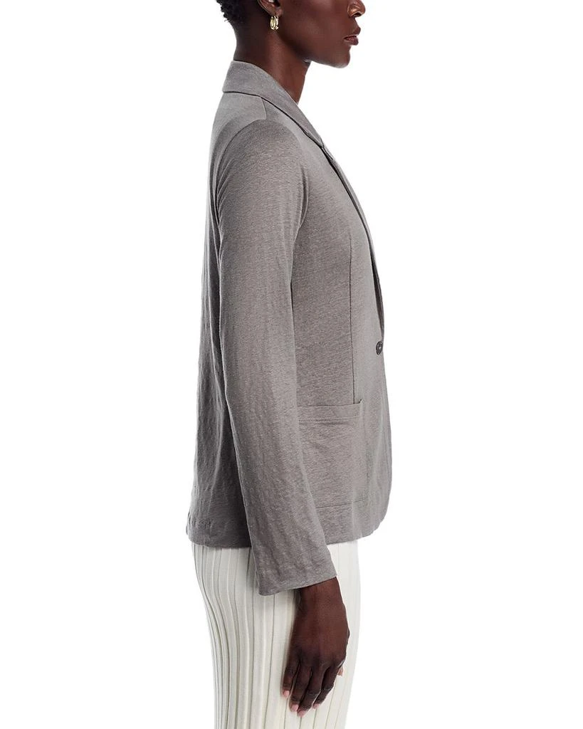 MAJESTIC FILATURES Fitted Linen Blazer 4