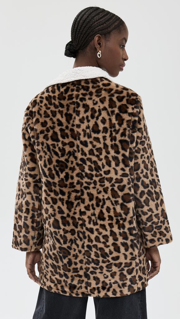 LNA Rana Faux Leopard Jacket