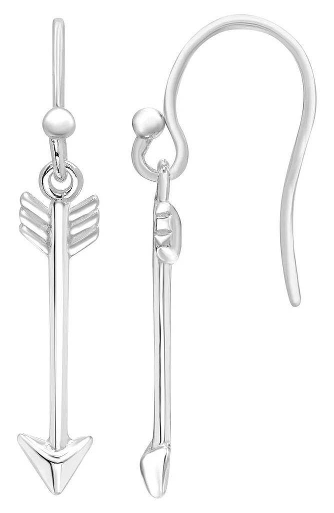 A&M Sterling Silver Arrow Drop Earrings