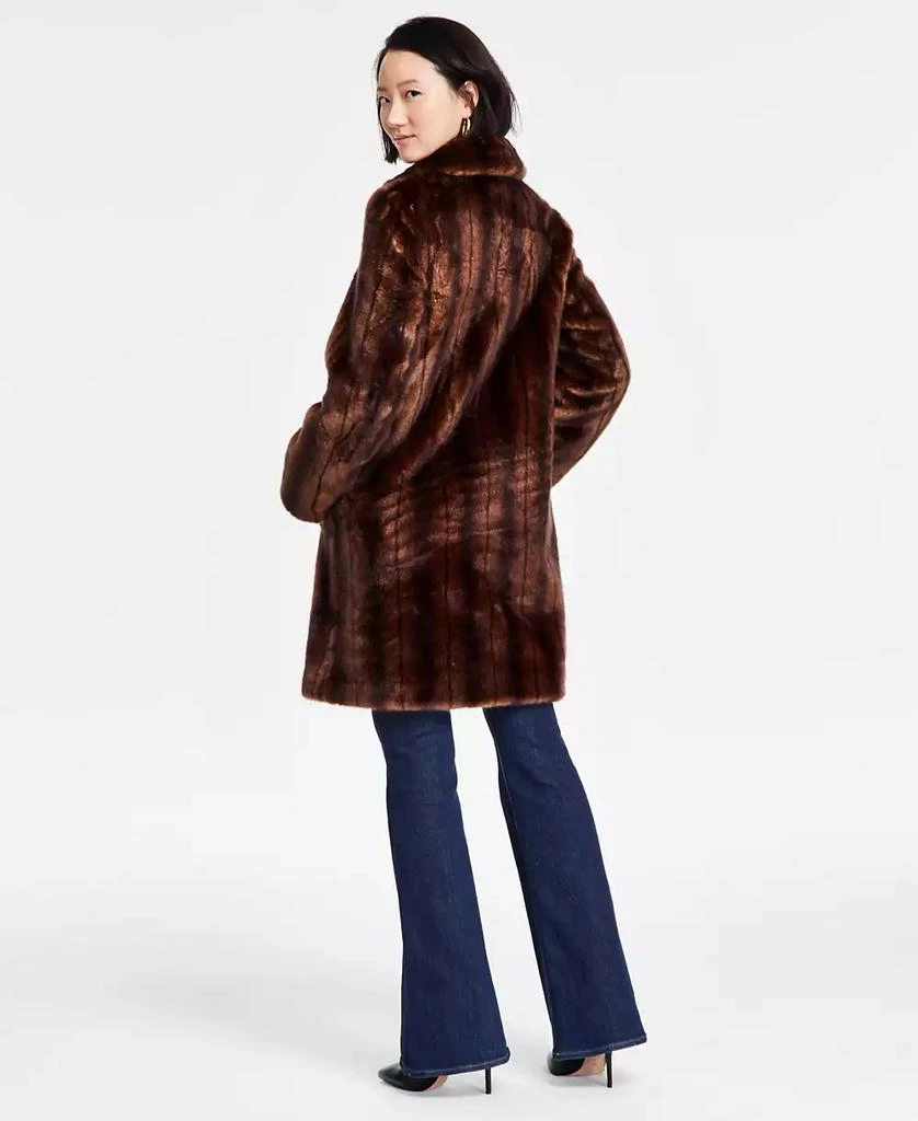 JONES NEW YORK Women's Faux-Fur Single-Breasted Blazer Coat 2