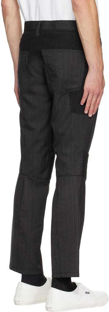 Junya Watanabe Gray Ruched Trousers 3