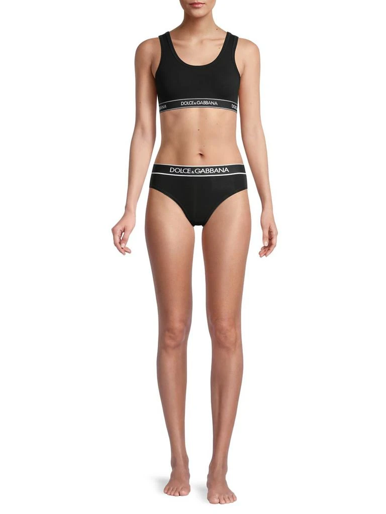 Dolce & Gabbana Logo Band Sports Bra 2