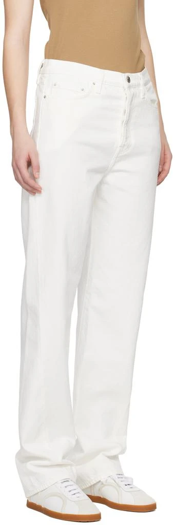 Totême White Twisted Seam Jeans 2