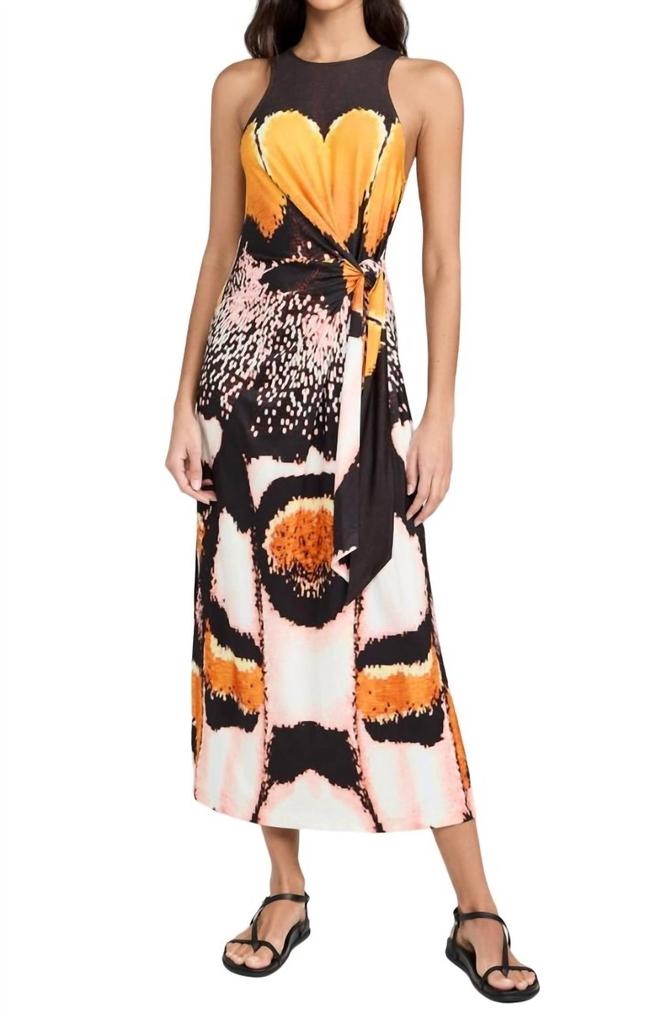 CHUFY Yucca Maxi Dress In Petal Skin Brown