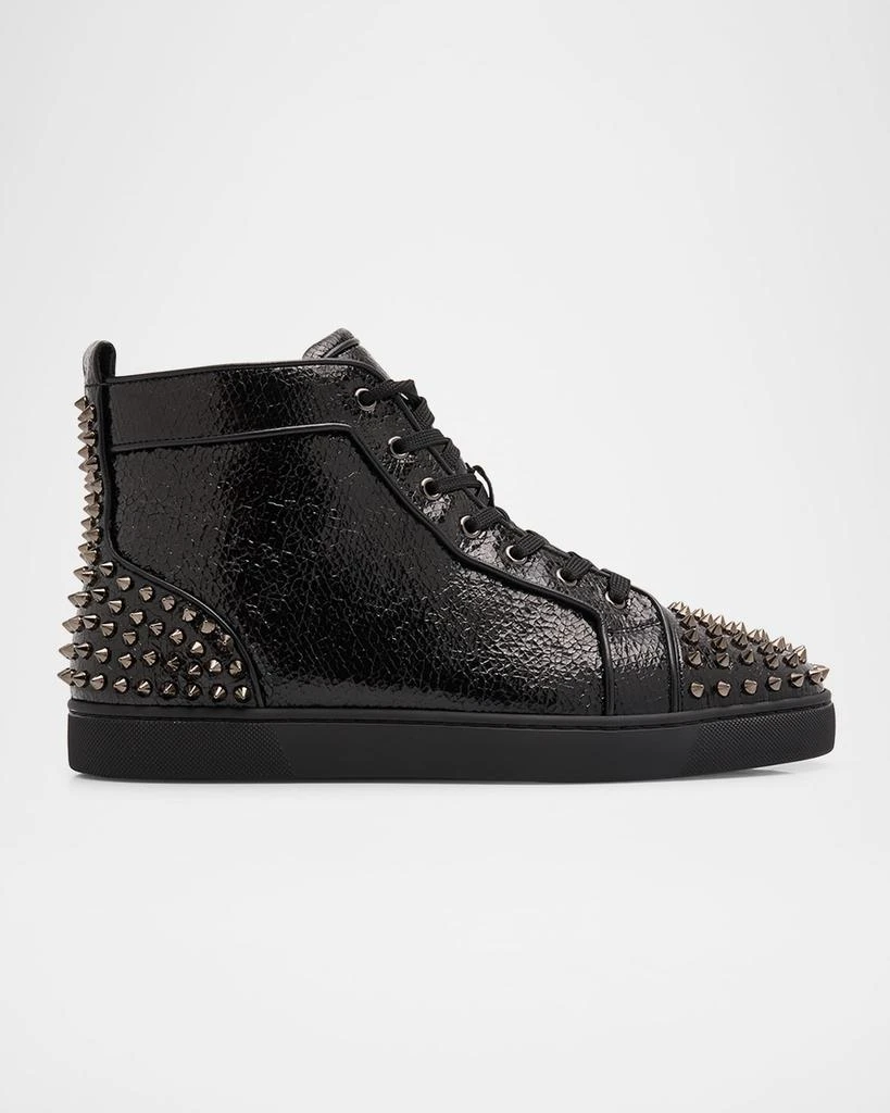 Christian Louboutin Men's Lou Spikes 2 Leather High-Top Sneakers 1