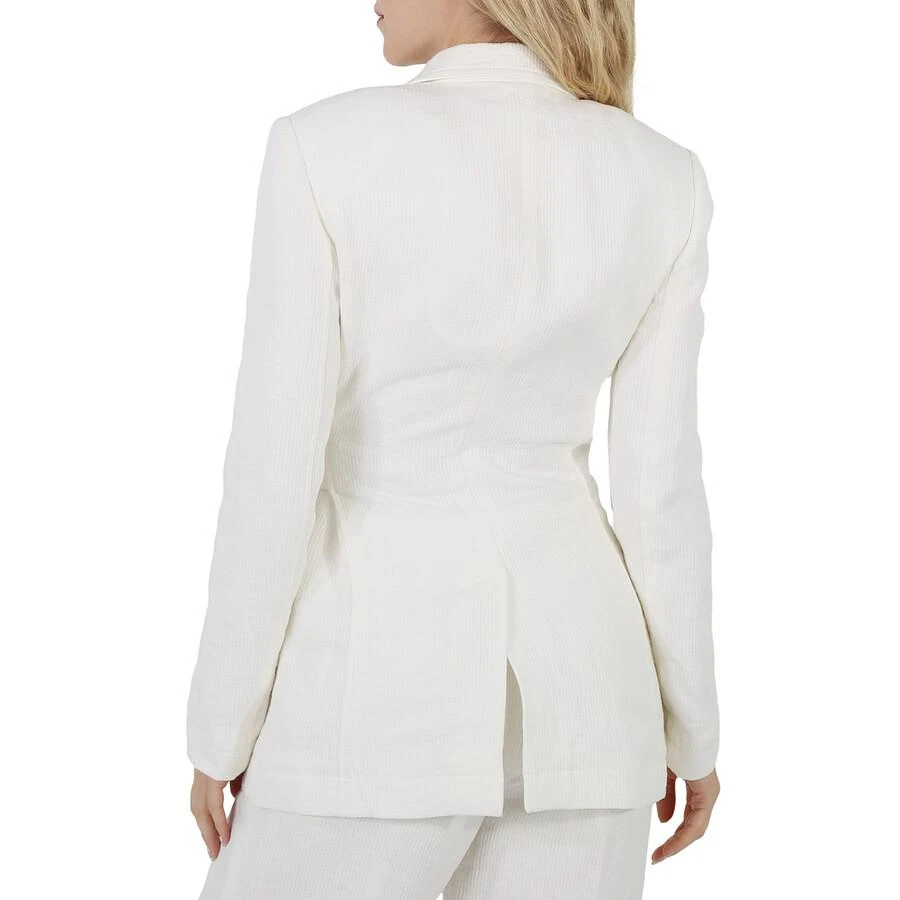 Chloé Ladies Iconic Milk Tie-Closure Tailored Linen Jacket 3