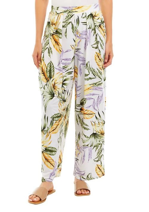 philosophy Womens Wide Leg Pull On Pants With Pleated Waistband 1