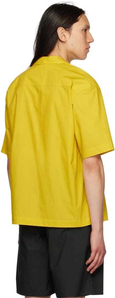 SUNNEI Yellow Open Spread Collar Shirt 3