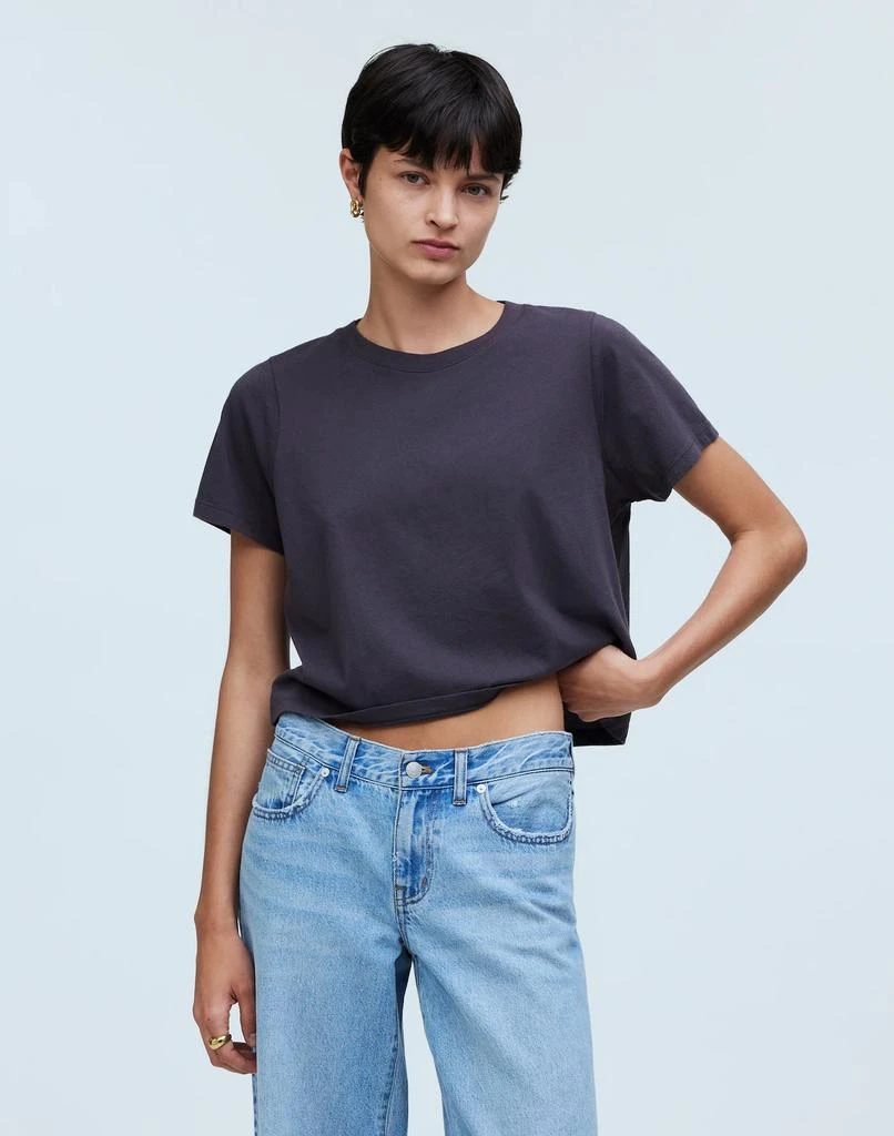 Madewell Softfade Cotton Boxy-Crop Tee 2