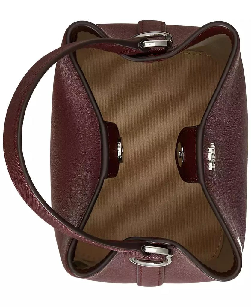 Ralph Lauren Crosshatch Leather Small Reese Bucket Bag 3