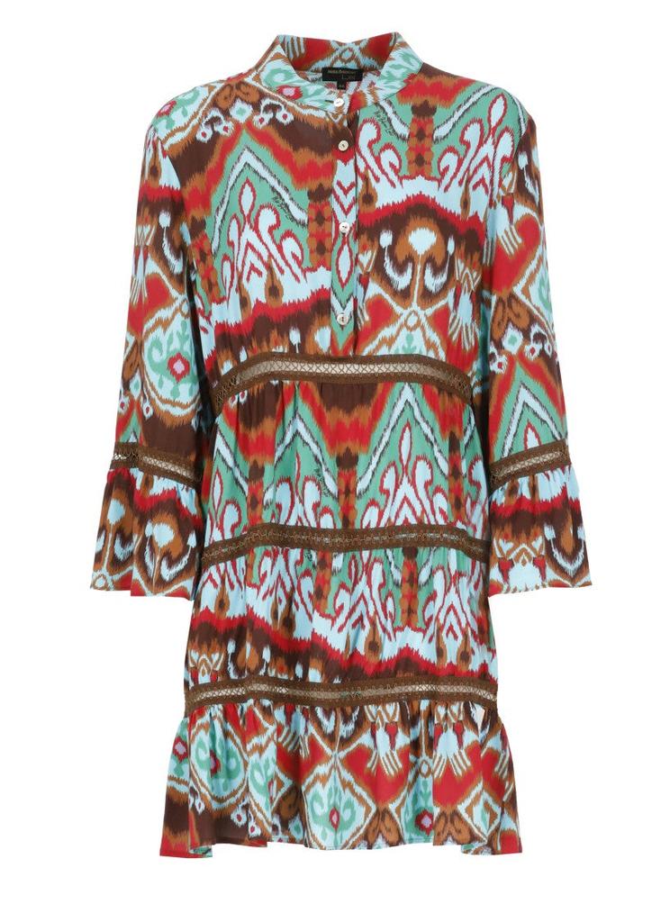 MISS BIKINI Vibrant Multicolor Viscose Dress