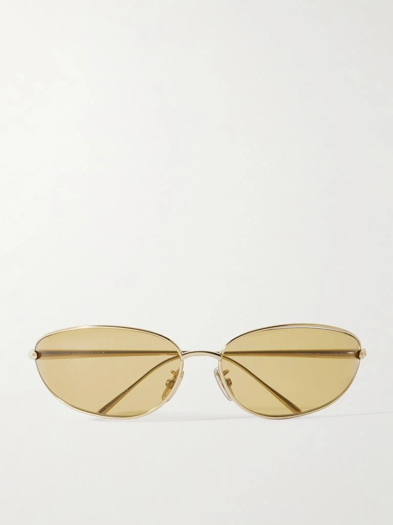 New Gold Tone Frame Sunglasses NWT BOTTEGA VENETA EYEWEAR Square-frame gold-tone sunglasses  main image 4