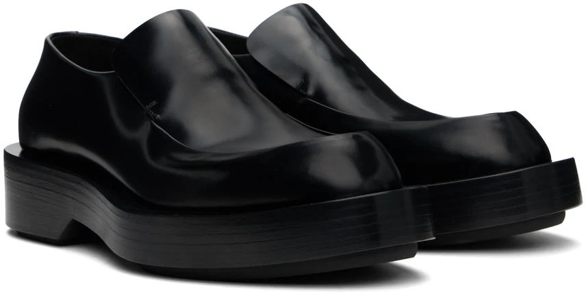 Jil Sander Black Leather Loafers 4