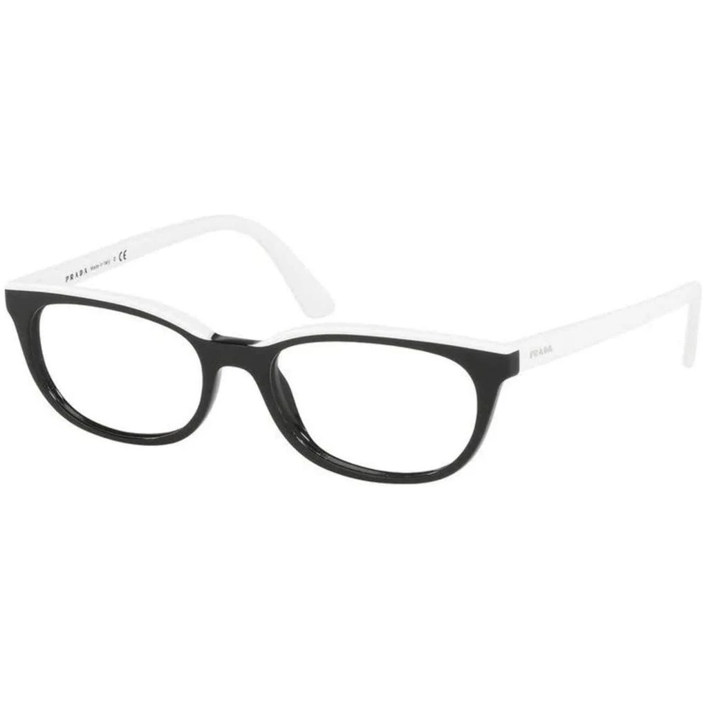 Prada Prada Women's Eyeglasses - Black White Rectangular Frame | PRADA 0PR 13VV YC41O153 1