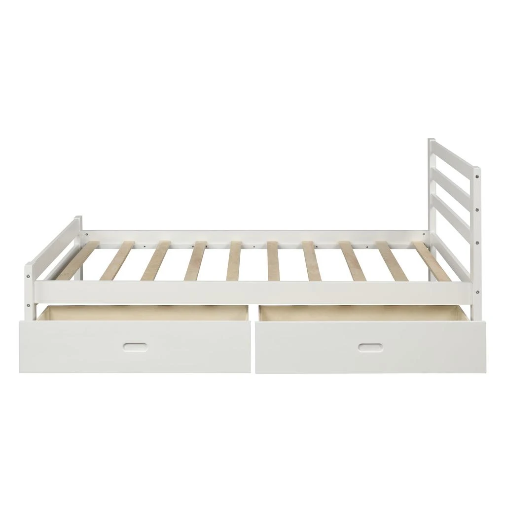 Streamdale Furniture Streamdale Wood Platform Bed With Two Drawers 6