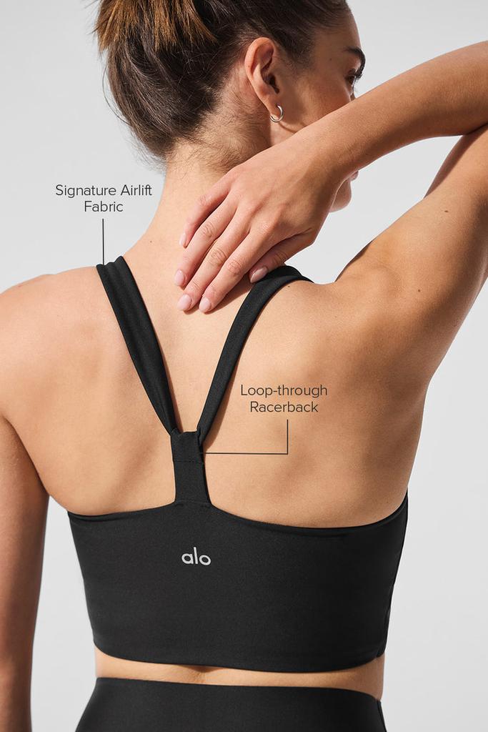 Alo Airlift Sleek Bra Tank - Smoky Quartz