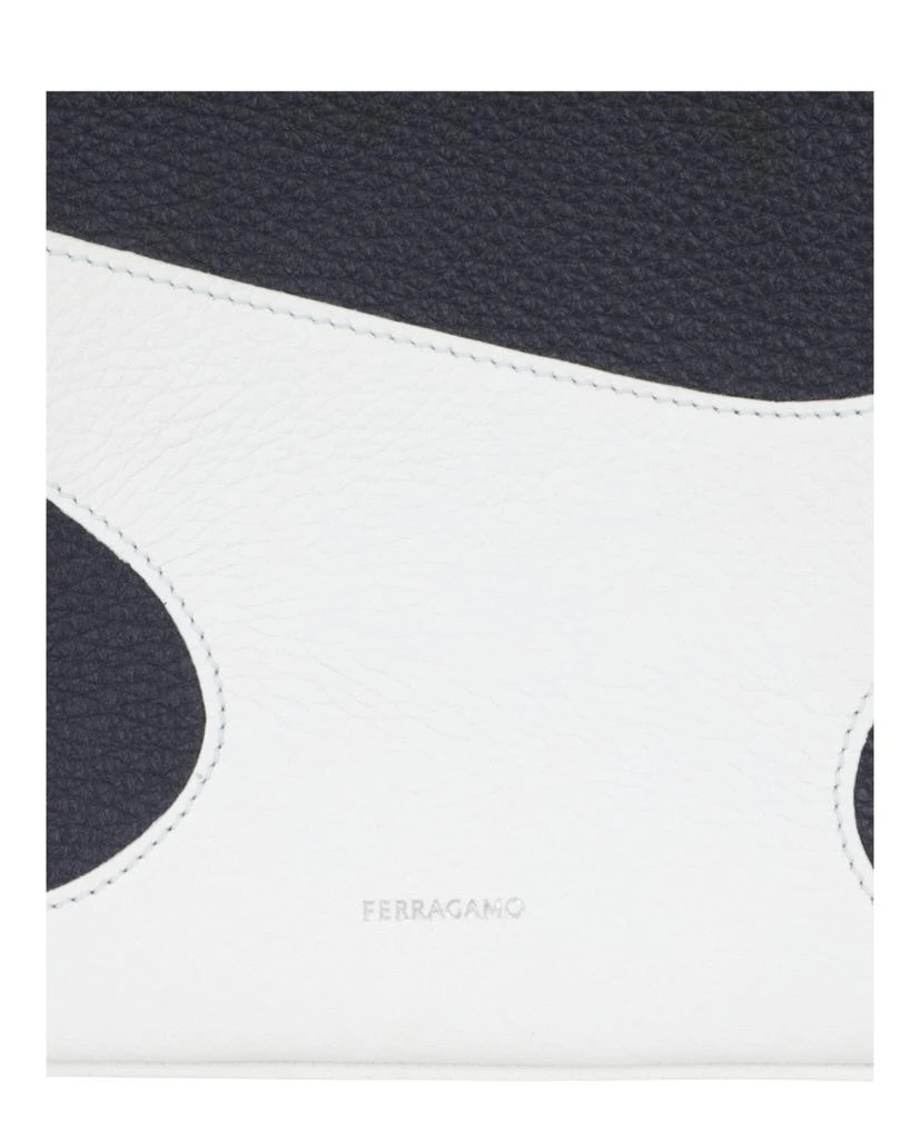 Salvatore Ferragamo Cut-Out Pebbled Leather Phone Pouch 3