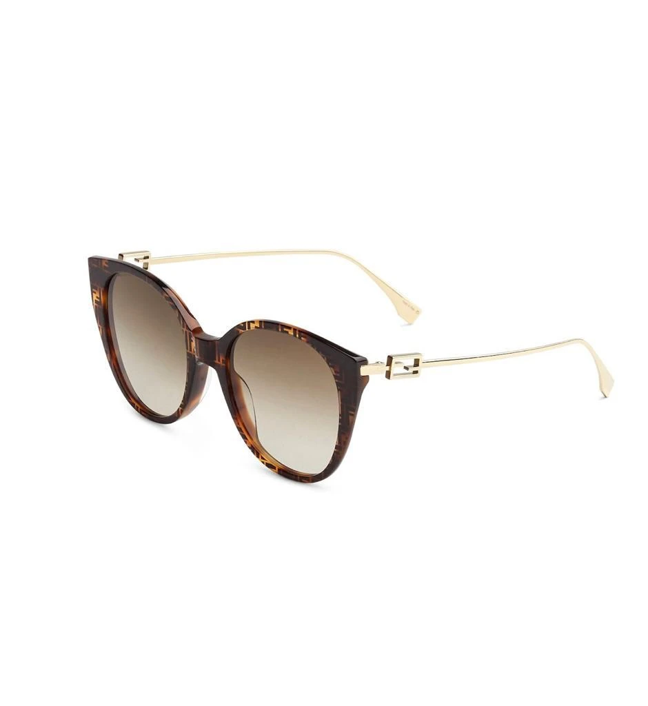 Fendi Brown Gradient Cat Eye Ladies Sunglasses FE40047I 55F 54 1