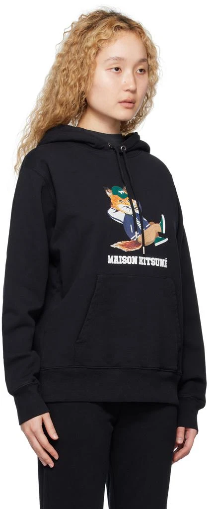 Maison Kitsuné Black Dressed Chillax Fox Hoodie 2