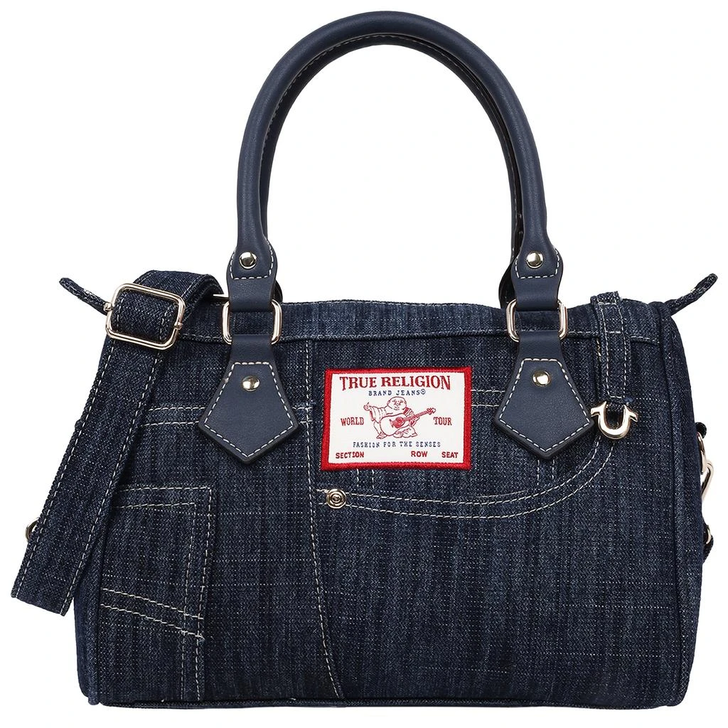 True Religion Denim Heritage Satchel with Top Handles 
Crossbody Strap