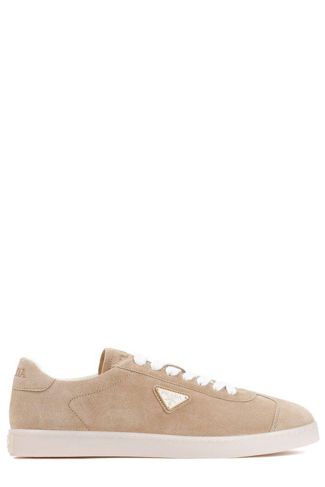 Prada Prada Triangle-Logo Lace-Up Sneakers