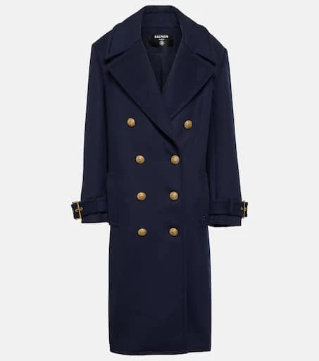 Shop Double-breasted virgin wool coat on Sale at BeyondStyle – Get